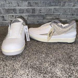 Nike Air Jordan 2 Retro Low 'Python' White Grey DV9956-100 Men's Size 11.5 Shoes - Picture 1 of 9