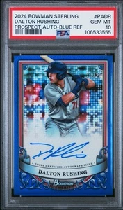 2024 Bowman Sterling Dalton Rushing Blue Rc Refractor Auto La #/25 Psa 10 - Picture 1 of 2