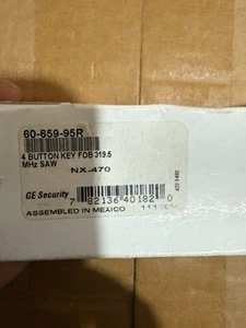 GE NX-470 60-659-95R Fob 4 Button for 319.5 MHz New - Picture 1 of 2