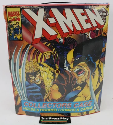 Antigo 1994 Brinquedo Tara Marvel X-Men Estojo de Colecionadores - Suporta 6 Figuras, Quadrinhos e Cartões - Imagem 1 de 4