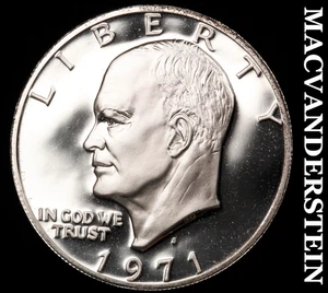Dólar Eisenhower de plata 1971-S - elección gema prueba brillante sin precio base #F5849 - Imagen 1 de 2