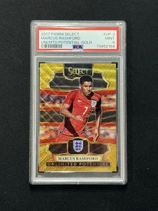 2017 Panini Select Soccer Marcus Rashford Unlimited Potential Gold #/10 PSA 9 - Picture 1 of 2