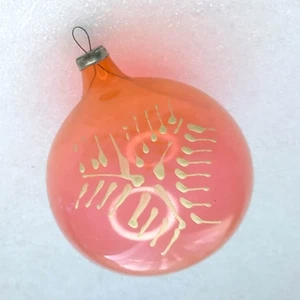 Albero di Natale in vetro vintage URSS ornamento Natale Capodanno decorazione antica vecchia palla - Foto 1 di 6