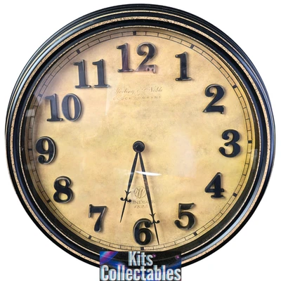 Sterling & Noble Windsor 1825 Diameter Analog Wall Clock Works Blemishes Pics - Image 1 of 4