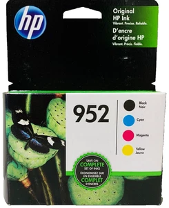 Nuevos cartuchos de tinta originales HP 952 negro cian magenta amarillo 4PK - Imagen 1 de 3