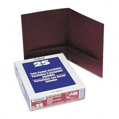 Carpetas Oxford de Lino Doble Bolsillo - Letra - Tamaño Hoja 8 1/2" X 11" - 100 Hojas Foto 1 de 2