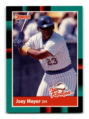 Joey Meyer 1988 Donruss The Rookies #38 Milwaukee Brewers NM-MINT - Image 1 of 2