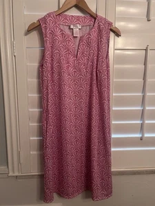 Gebrauchtes kurzes ärmelloses Kleid Stella Parker rosa Größe M Freizeit Alltag - Bild 1 von 4
