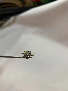 1 Boucle d'oreille Tortue Strass Bijou Fantaisie Vintage B082 - Foto 1 di 6