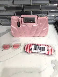 Victoria's Secret Clutch - Pink. Plus Nacht Augenmaske und Sonnenbrille GESCHENKSET - Bild 1 von 2
