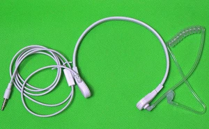 Słuchawki w stylu FBI Gardło Mikrofon Redukcja szumów Zestaw słuchawkowy do Apple iPhone 6 plus 3,5MM - Zdjęcie 1 z 3