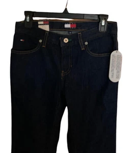 Vintage Tommy Hilfiger Womens Jeans Flare Leg 2001 Size 3 NEW w TAGS Dark Wash - Picture 1 of 11