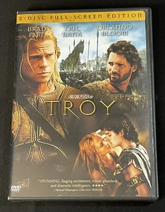 Troy (DVD, 2005, 2-Disc Set, Widescreen) Brad Pitt Eric Bana Orlando Bloom - Foto 1 di 12