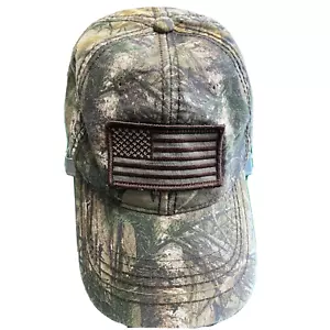 Baseball Cap Mütze USA Flagge getarnt Jagd Haken & Öse verstellbarer Riemen - Bild 1 von 7
