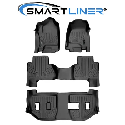 SMARTLINER Custom Fit Floor Mats 3 Row Liner Set 2015-2020 Cadillac Escalade ESV Foto 1 de 4