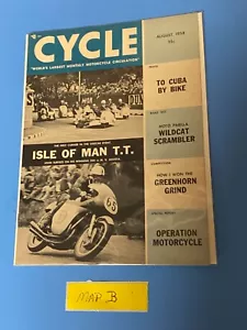 1958 August Cycle - Vintage Motorcycle Magazine - Picture 1 of 4
