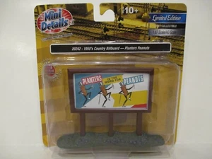 CLASSIC METAL WORKS HO SCALE 1950'S COUNTRY BILLBOARD - PLANTERS PEANUTS - Picture 1 of 2