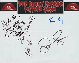 Tim Curry, Susan Surandon & Barry Bostwick Hand Signed 8x10 Photo Rocky C - Picture 1 of 11