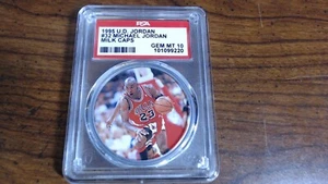 U.D. 1995 Michael Jordan Milk Caps #35 PSA 10 Low Pop 5 WOW - Bild 1 von 3