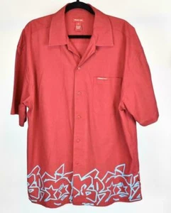 Brooklyn denim Men's No Tuck Wine Color Short Sleeve Shirt XL - Picture 1 of 1