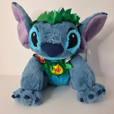Disney Store Stitch Lilo & Stitch Hawaii Lei Crown Plush Soft Toy 15" with Tag - Image 1 of 4