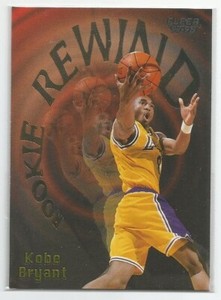 1997-98 FLEER ROOKIE REWIND INSERT KOBE BRYANT CARD 3 OF 10 HOF LAKERS