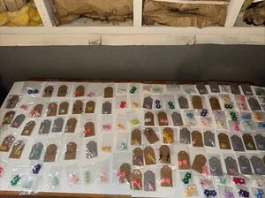 Lot of 150+ Pair Of Earrings For Resale Lightweight Handmade - Picture 1 of 24