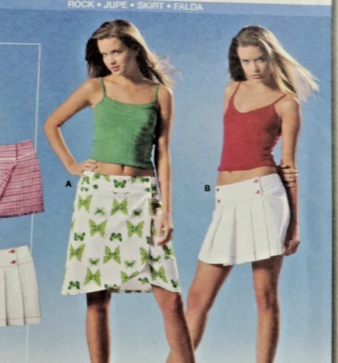 Burda Young #8175 Sailor Mini/Wrap Skirt Pattern Sz: 8-20 B: 34" - 46" Uncut - Image 1 of 4