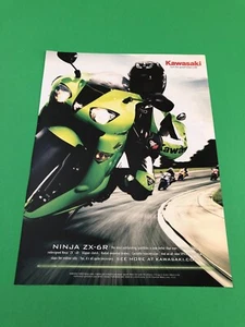 2007 2008 KAWASAKI NINJA ZX-6R ZX 6 R ORIGINAL PRINT AD PRINTED ADVERTISEMENT - Picture 1 of 1