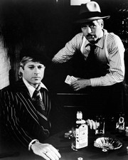 The Sting 1973 Robert Redford Paul Newman with booze & playing cards 8x10 photo