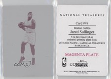 2015-16 Panini National Treasures Printing Plate Magenta 1/1 Jared Sullinger #49