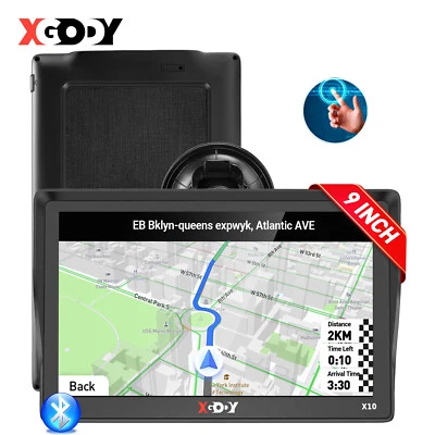 XGODY 9-Zoll Großbildschirm LKW Wohnmobil BT GPS Navi Navigationsgerät AV-IN POI - Bild 1 von 4