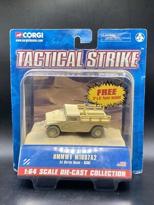 Corgi 1st Marine Recon USMC Desert Storm Humvee w Poster Vintage Collectible Toy - Image 1 of 2