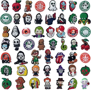 53 Pcs Halloween   Cartoon Croc Shoe Charms, Skull Shoes Accesories - Picture 1 of 12