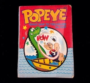 Vintage 1967 Big Little Books Popeye Ghost Ship To Treasure Island Soft Cover PB - Picture 1 of 3