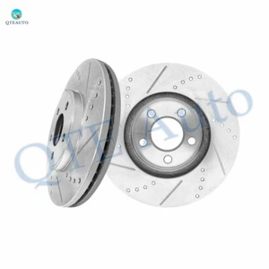 Front Drilled Slotted Brake Rotors 305.2mm For 2003-2011 Mercury Grand Marquis - Picture 1 of 6