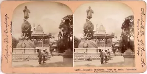 Guatemala.Plaza de Armas.Columbus Monument.Colon Monument.Stereo Photo.View. - Bild 1 von 2