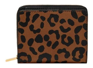 FOSSIL porte-monnaie Logan Mini Multifunction Leopard - Picture 1 of 5