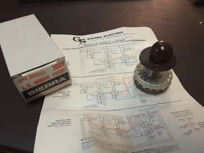 Sierra Electric 1009 Brown Low Voltage Home Lighting Selector Switch 24V 3a $39