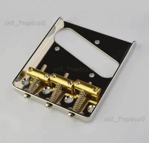 Guitarra eléctrica vintage 1952 estilo puente de silla de montar de latón para TL - cromo/níquel - Imagen 1 de 6