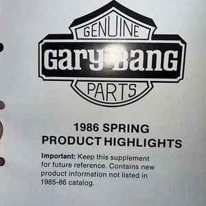 Rare Vintage 1986 Gary Bang Dealer Spring Product Catalog Harley Davidson - Bild 1 von 1