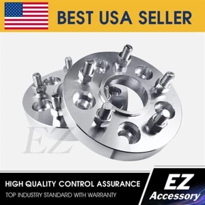 Wheel Hub Centric Adapters 5x120.7 ¦ 5x4.75 Jaguar XJ XK Spacers 1.25" - Picture 1 of 7