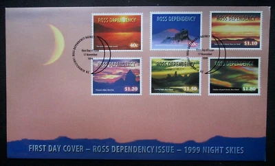 Ross Dependency "KALEIDOSCOPE OF COLOURS ~ CLOUDSCAPES ~ NIGHT SKIES" FDC 1999 - Image 1 of 4