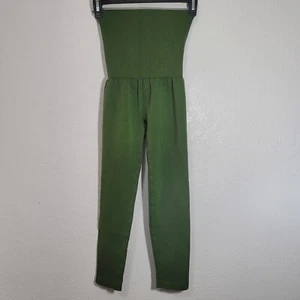 Plus Size High Waist Compression Leggings Warm Seamless Jeggings  Green OS  - Picture 1 of 5