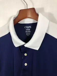 Chaps Golf Herren Poloshirt 100% Polyester Kurzarm Knopfleiste M - Bild 1 von 4