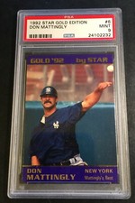 1992 DON MATTINGLY STAR NOVA EDITION MATTINGLY'S BEST #6 PSA 9 POP 6 (656)