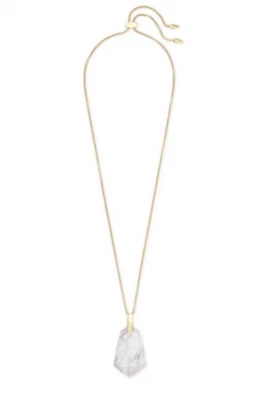 Collar Colgante Ajustable Kendra Scott Cam Madreperla Oro Foto 1 de 4