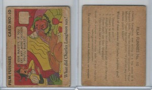 R48-2 Gum Inc, Film Funnies, Named Series, 1935, #10 Charles Laughton
