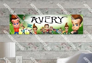 Jimmy Neutron - Personalisiertes Namen Poster Individuell Geburtstag Party Banner Deko - Bild 1 von 5
