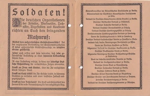ungewöhnliches Flugblatt / Mahnruf - 1916 - Bild 1 von 2
